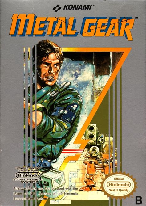 metal gear nintendo box art|metal gear official art.